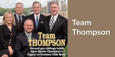 Team Thompson- Second gen siblings build upon Byron Thompson's legacy at Country Club Bank