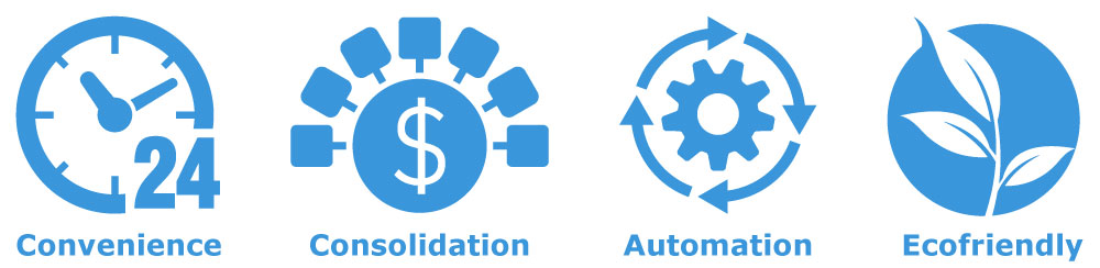 convenience consolidation automation ecofriendly