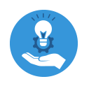 lightbulb over hand