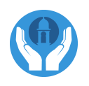 hands around country club bank logo