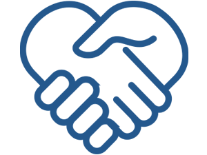 heart holding hands