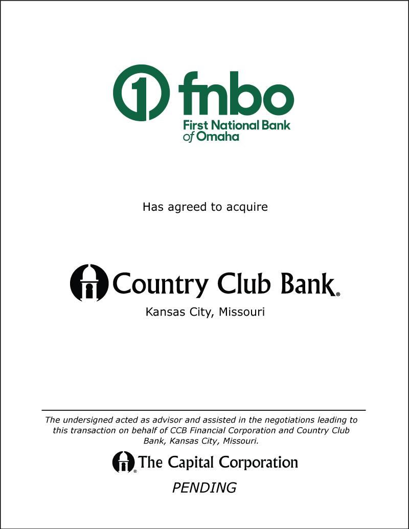 FNBO/Country Club Bank  transaction